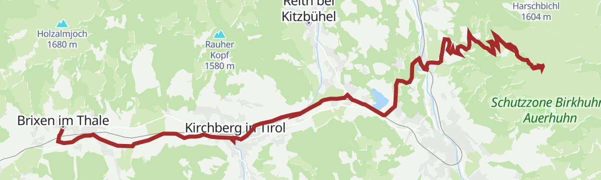 Route map: Das Kitzbüheler Horn